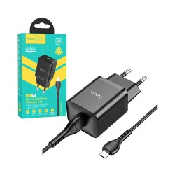 Hoco Charger N26 Micro with QuickCharge 3.0 Black Hoco Charger N26 Micro with QuickCharge 3.0 Black